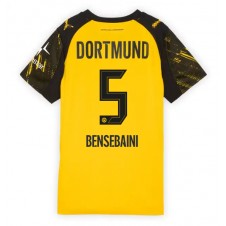 Borussia Dortmund Ramy Bensebaini #5 Hjemmedrakt Kvinner 2025-26 Kortermet